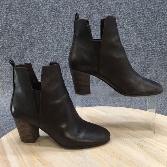 Cole Haan Abbot Chelsea Pull On‎ Block Heel Black Leather Bootie 9.5 - Picture 1 of 8
